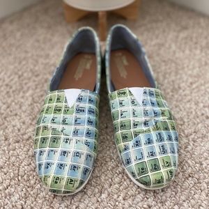 TOMS Periodic Table Canvas Slip Ons (men's)